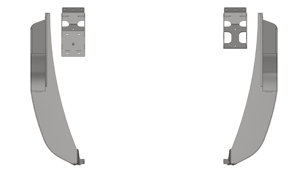 Crusher Front Fender 4" Flare for Jeep TJ/L - Steel