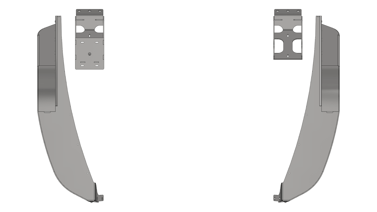 Crusher Front Fender 4" Flare for Jeep TJ/L - Steel