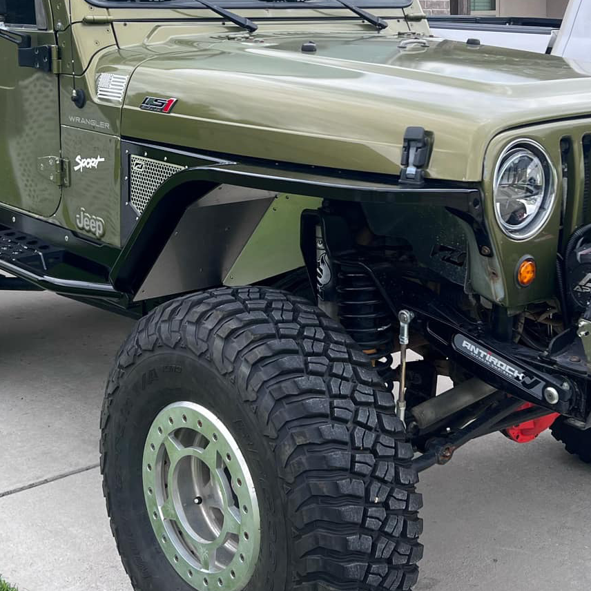 Crusher Front Fender 4" Flare for Jeep TJ/L - Steel