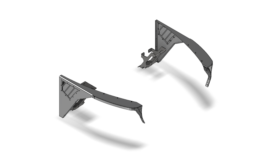 Hatchet High Line Front Fenders 0" Flare for Jeep TJ/LJ - Aluminum