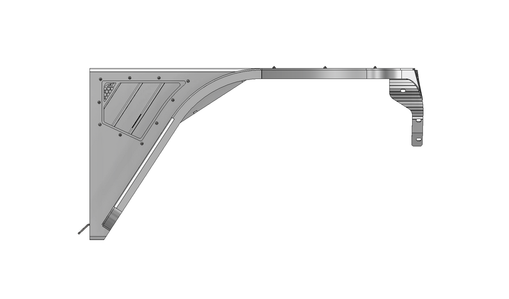 Hatchet High Line Front Fenders 2" Flare for Jeep TJ/LJ - Aluminum