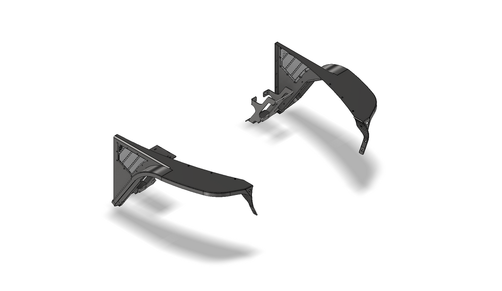 Guardabarros delanteros Hatchet High Line de 4" para Jeep TJ/LJ - Acero