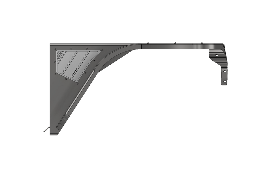 Guardabarros delanteros Hatchet High Line de 4" para Jeep TJ/LJ - Acero