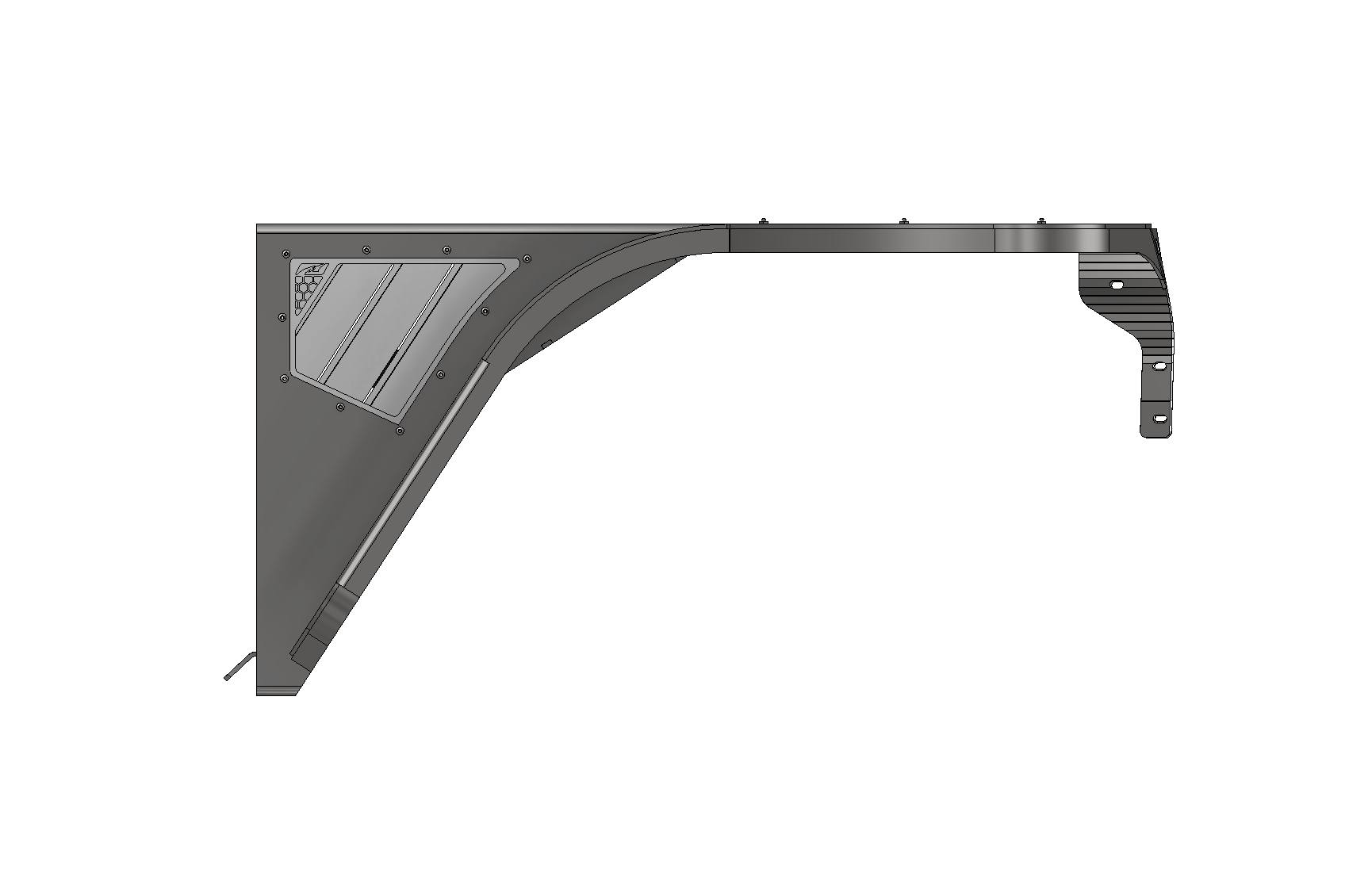 Guardabarros delanteros Hatchet High Line de 4" para Jeep TJ/LJ - Acero
