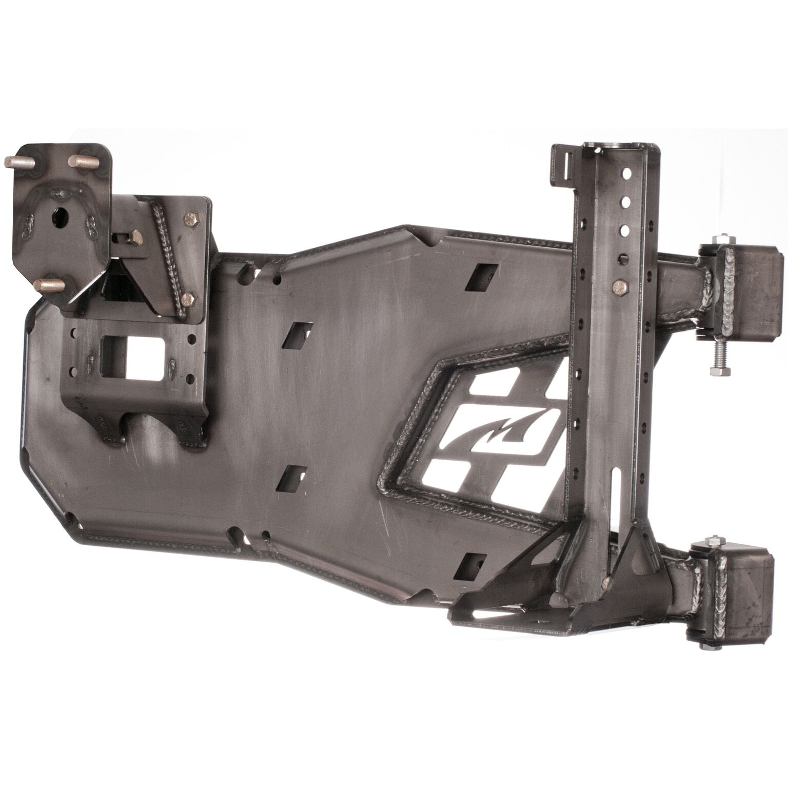 Motobilt Jeep Wrangler JK / JKU Spare Tire Carrier w/ HiLift Jack Mount  8 x 6.5 ( 8 Lug Wheels )