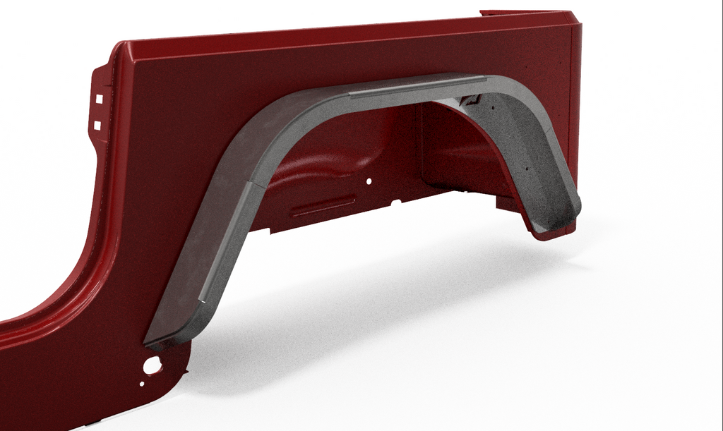 Crusher Rear Fender 4" Flare for Jeep TJ/LJ