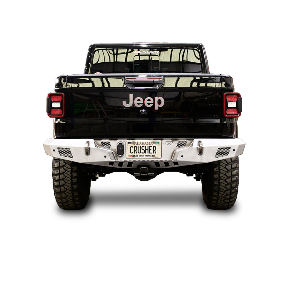 Motobilt Paragolpes trasero Crusher para Jeep Gladiator JT con soportes de esquina opcionales