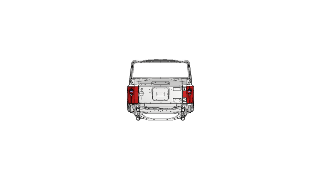 Motobilt Jeep Wrangler JK 2 Door Corner Armor with Tail Light System