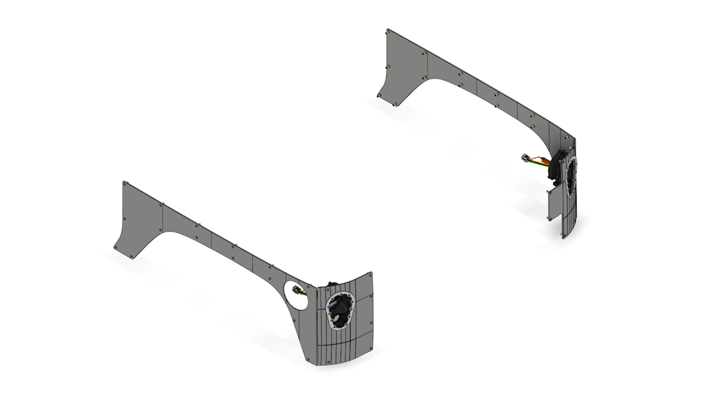 Motobilt Jeep Wrangler JK 2 Door Corner Armor with Tail Light System