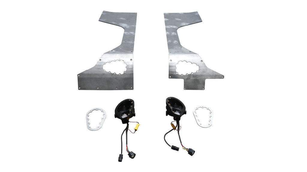 Corner Armor 10" Stretch with Tail Light System for Jeep JK 2 Door