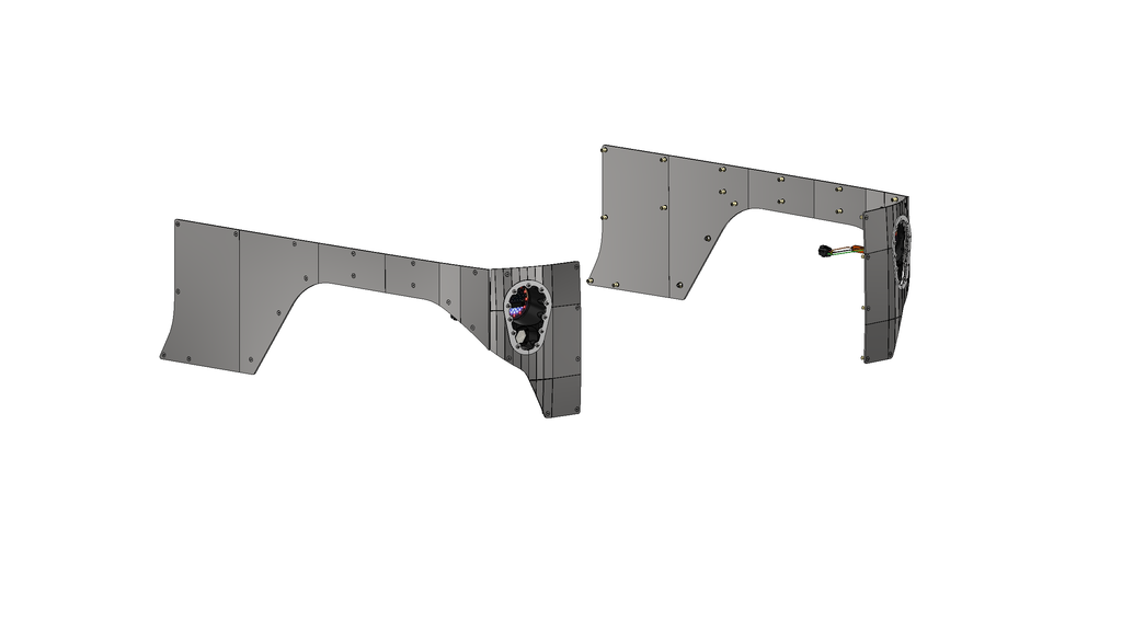 Armadura de Esquina de 10" con Sistema de Luces Traseras para Jeep JK 2 Puertas - Compuerta Trasera Abatible