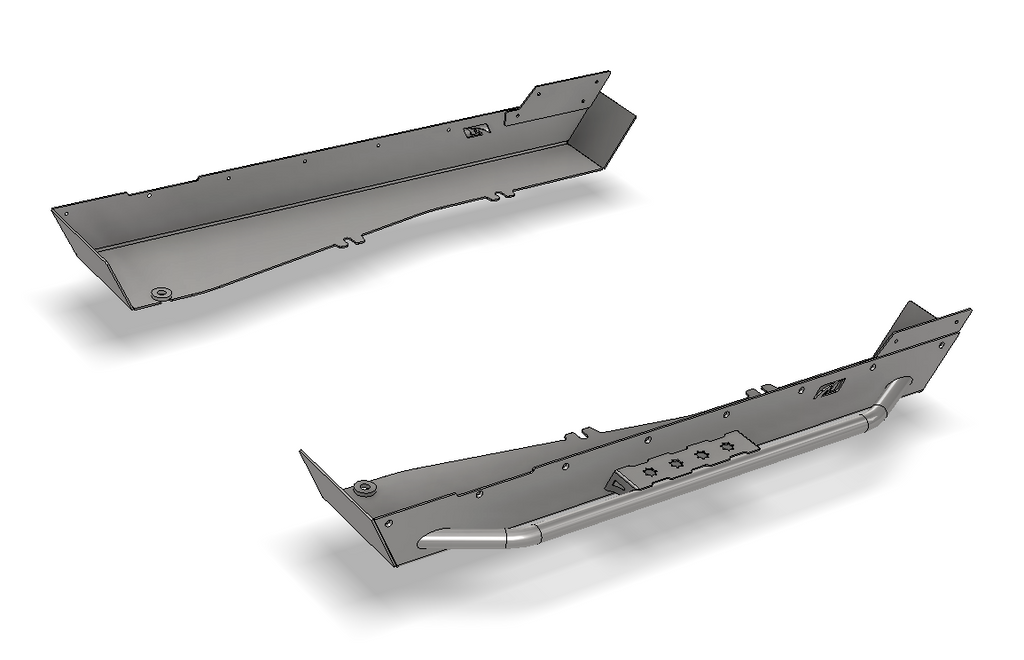 Estriberas de 15" elásticas con escalón tubular para Jeep YJ