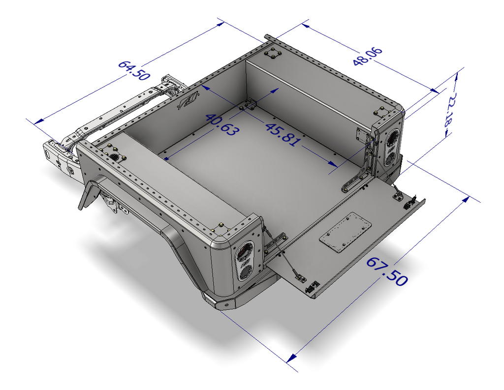 Caja de reemplazo Motobilt Bobbed para Jeep Gladiator JT