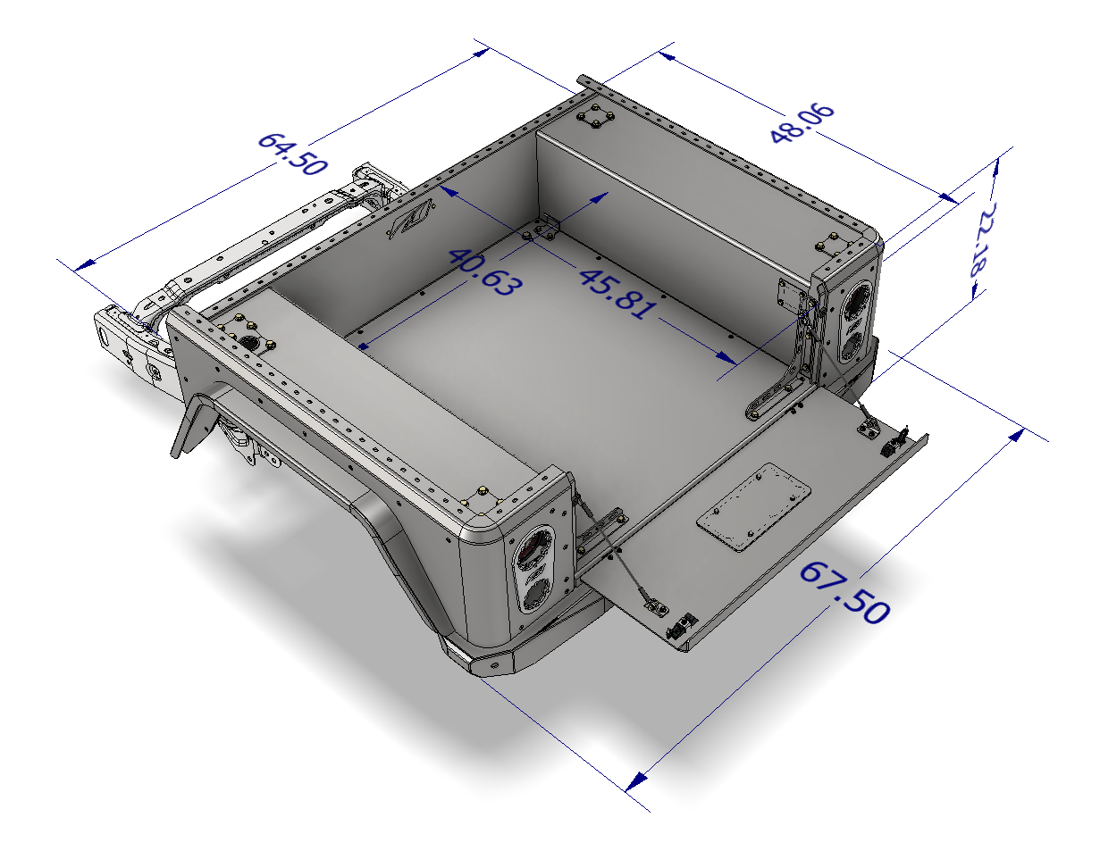 Caja de reemplazo Motobilt Bobbed para Jeep Gladiator JT