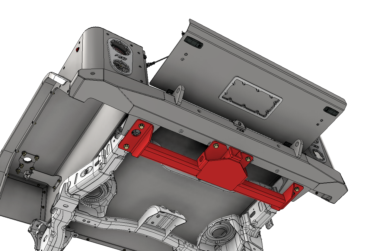 Enganche de remolque Motobilt Jeep Gladiator JT para reemplazo recortado