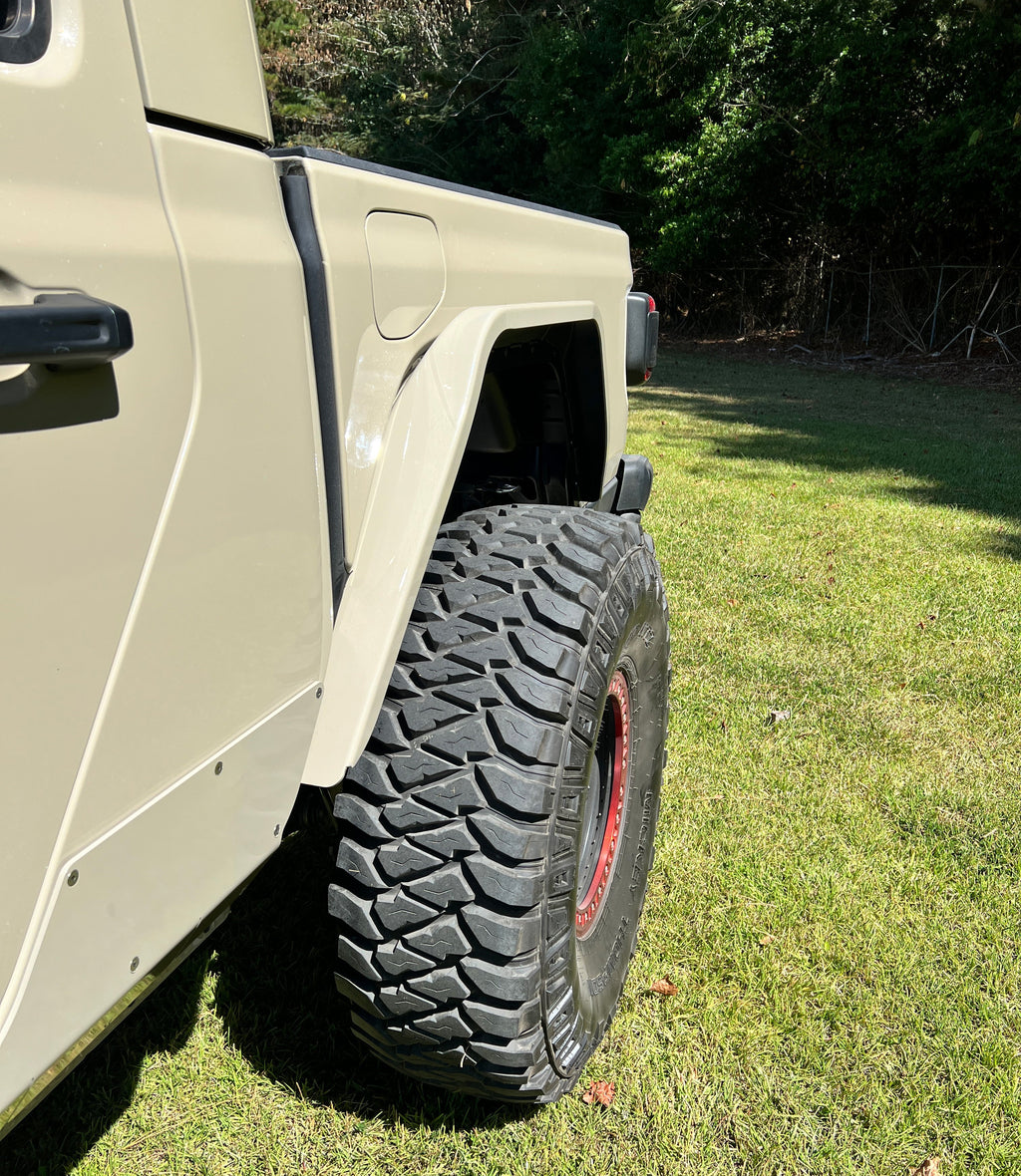 Guardabarros traseros Hatchet High Line para Jeep JT Gladiator - Aluminio