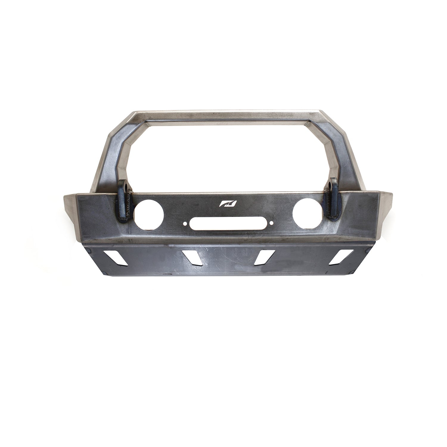 Parachoques delantero Motobilt Jeep Wrangler JL / Gladiator JT Crusher HD con barra protectora y placa protectora
