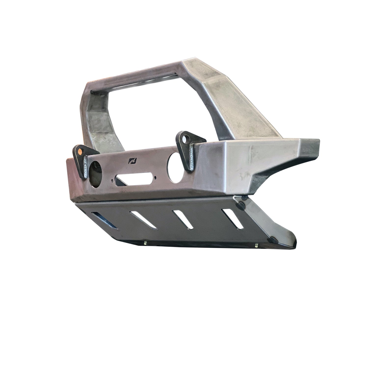 Parachoques delantero Motobilt Jeep Wrangler JL / Gladiator JT Crusher HD con barra protectora y placa protectora
