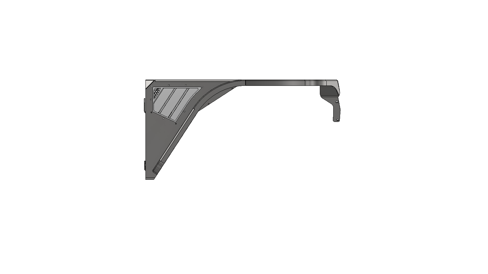 Guardabarros delanteros Hatchet Highline de 2" de ancho para Jeep YJ - Acero
