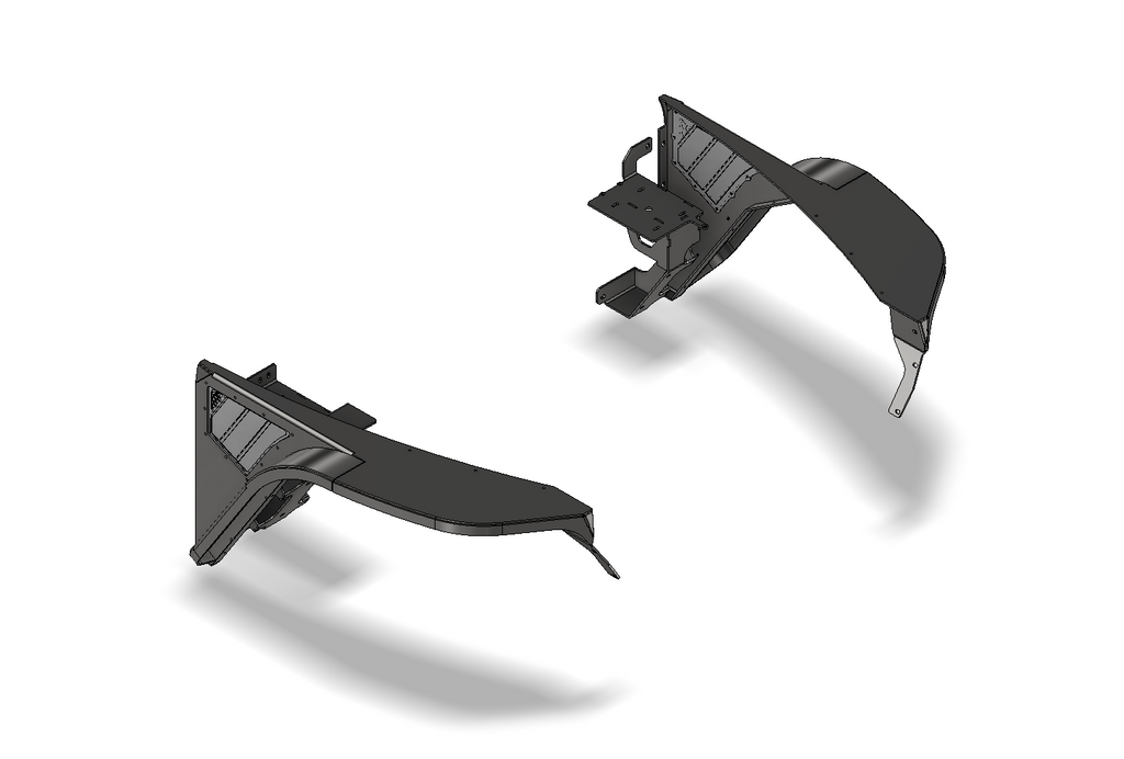 Guardabarros delanteros Hatchet Highline 4" Flare para Jeep YJ - Aluminio