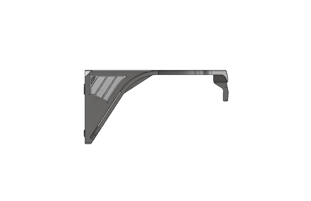 Guardabarros delanteros Hatchet Highline 4" Flare para Jeep YJ - Aluminio