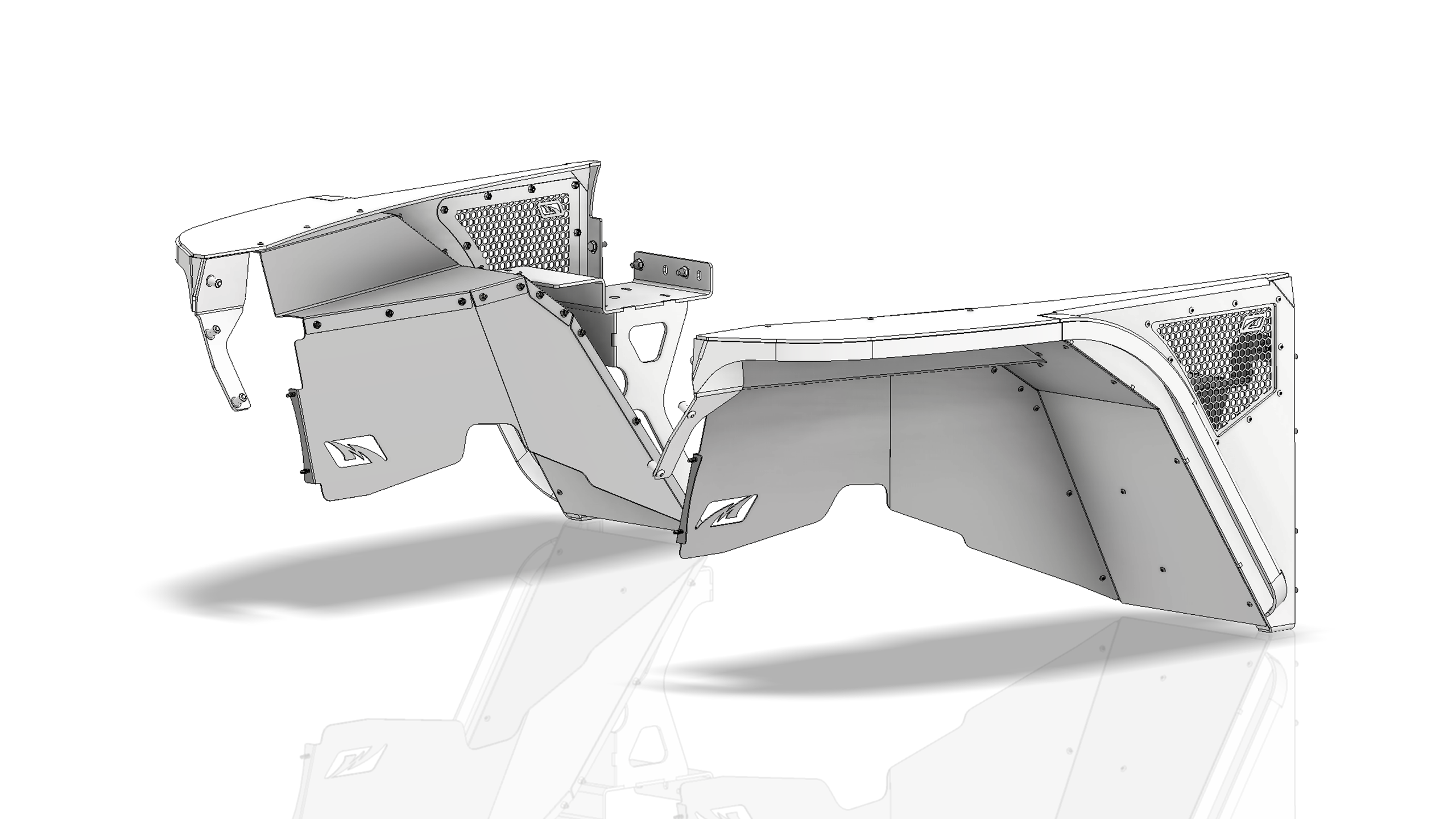 Hatchet High Line Inner Fender Kit for Jeep YJ