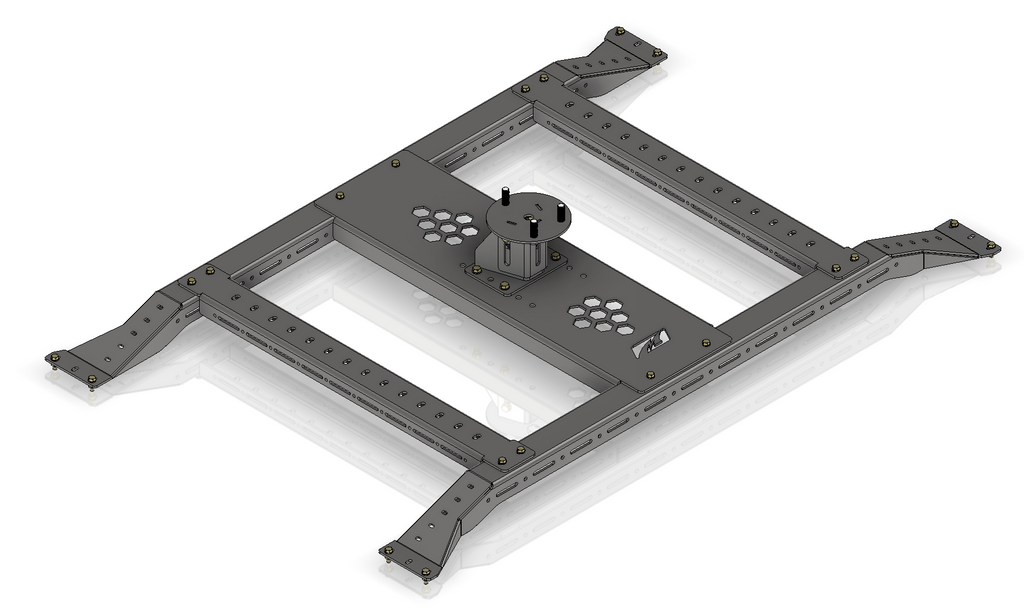 Porta neumáticos Motobed de 8 tuercas para cama de repuesto Jeep JT Gladiator