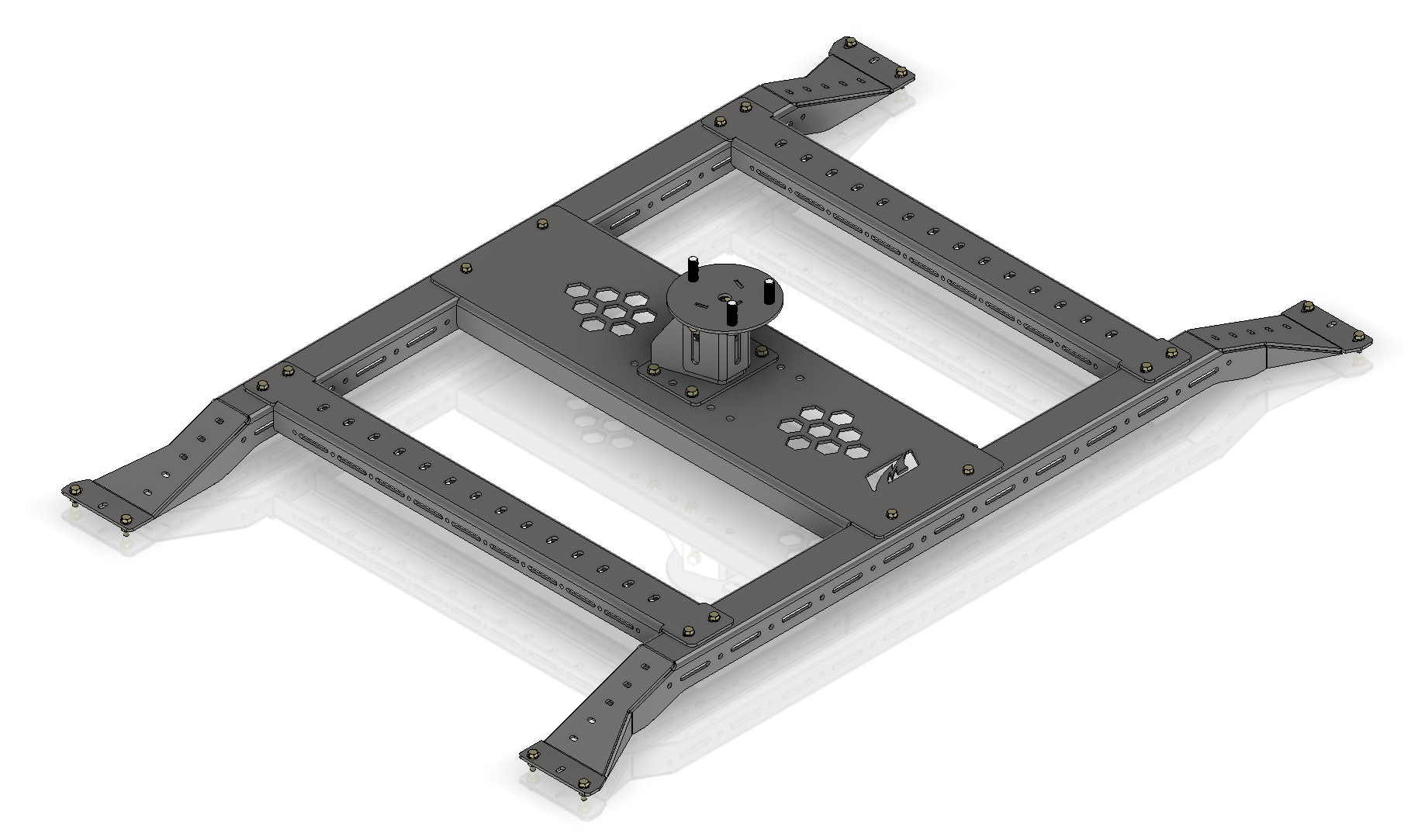 Porta neumáticos Motobed de 8 tuercas para cama de repuesto Jeep JT Gladiator