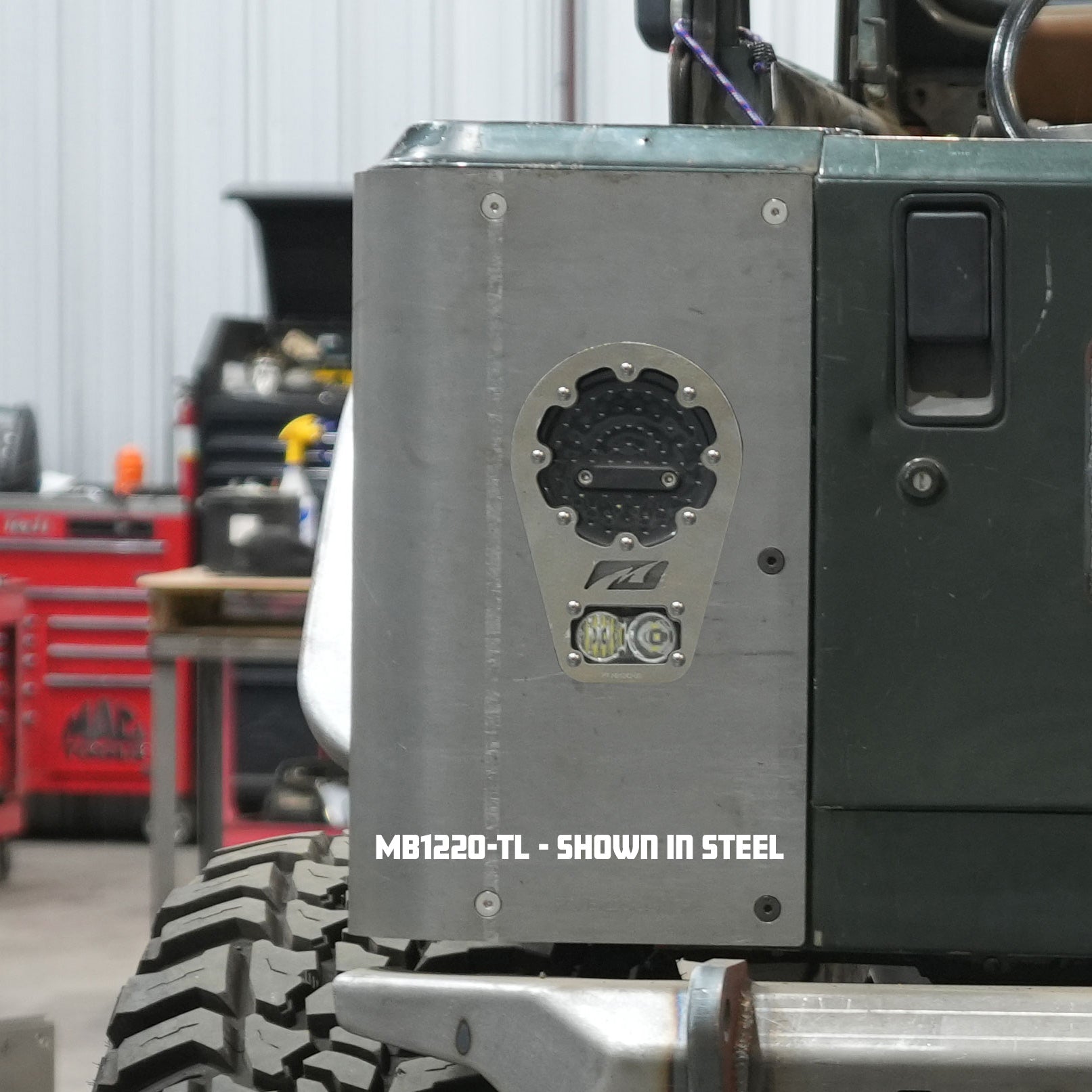 Armadura de esquina Hatchet de 2 pulgadas para Jeep YJ - Acero