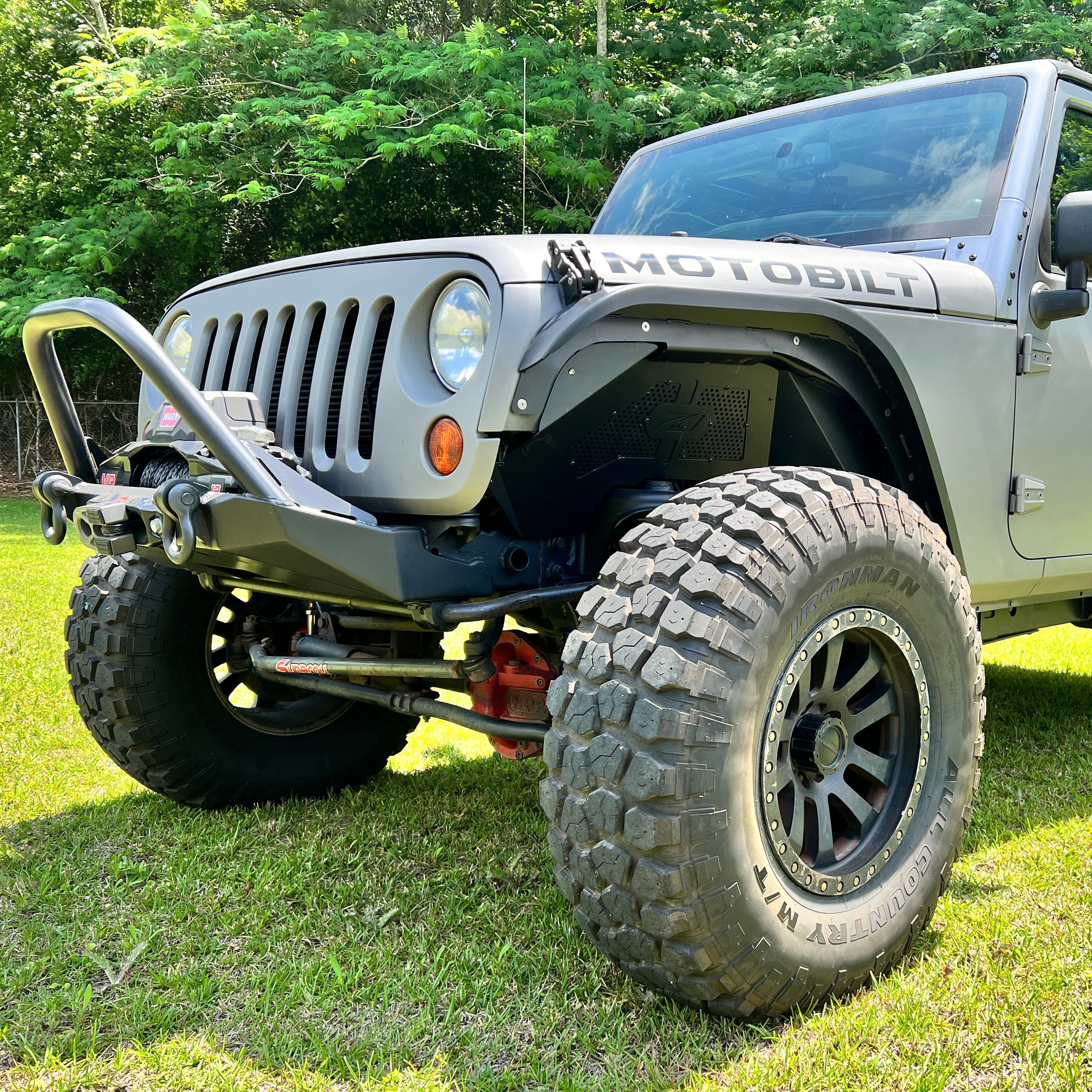 Guardafrontes delanteros Hatchet Highline para Jeep JK/JKU - Acero