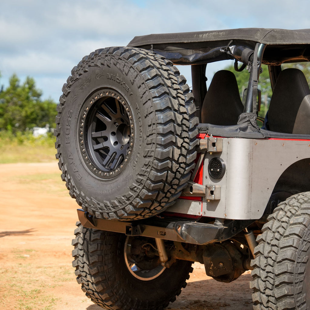 Body Mount Tire Carrier for Jeep YJ / TJ / LJ - 8 x 6.5"
