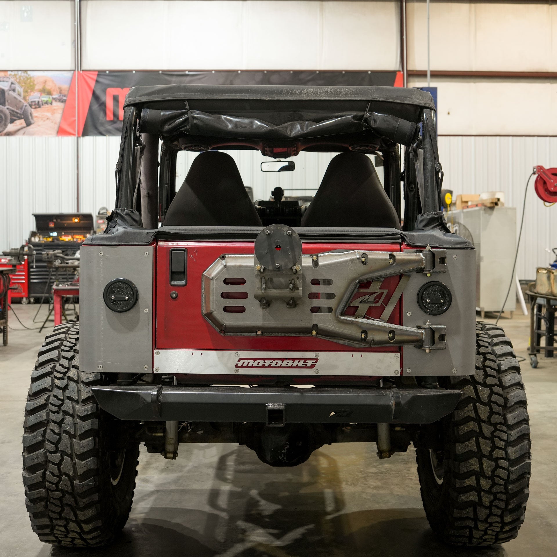 Body Mount Tire Carrier for Jeep YJ / TJ / LJ - 5 x 4.5