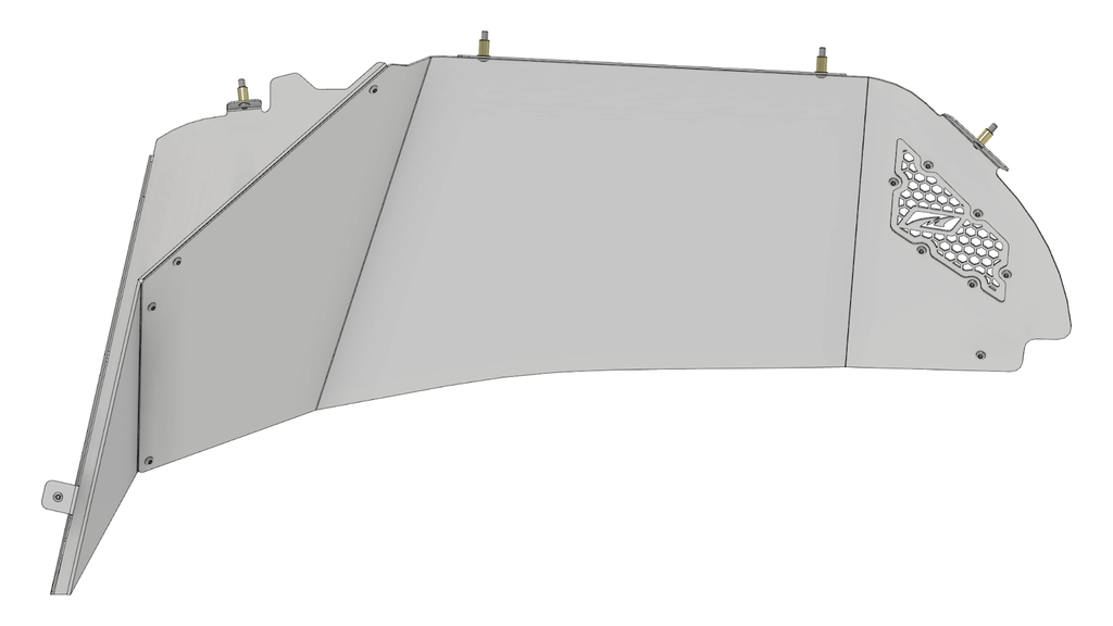 Guardabarros interiores delanteros de gran espacio libre -En blanco- para Jeep JL/JLU/JT para neumáticos de más de 40"