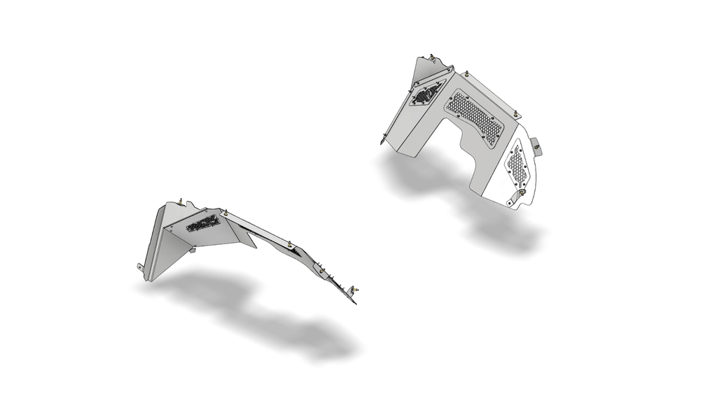 High Clearance Front Inner Fenders -Max Vent- for Jeep JL/JLU/JT for 40"+ Tires