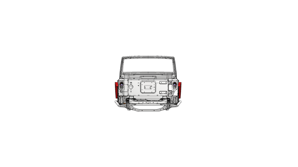 Rear Stretch 2" Flare - Jeep JK for MB1138