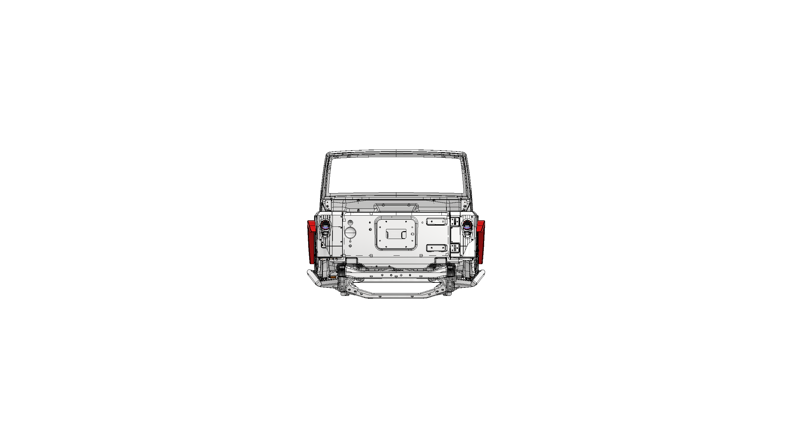Rear Stretch 2" Flare - Jeep JK for MB1138