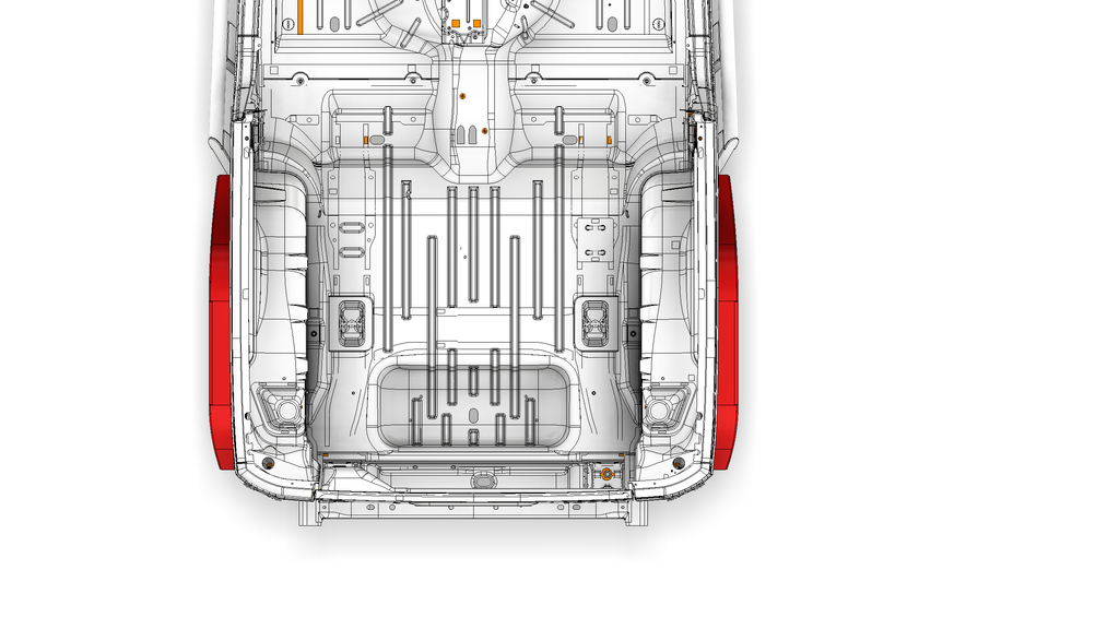 Rear Stretch 2" Flare - Jeep JK for MB1138