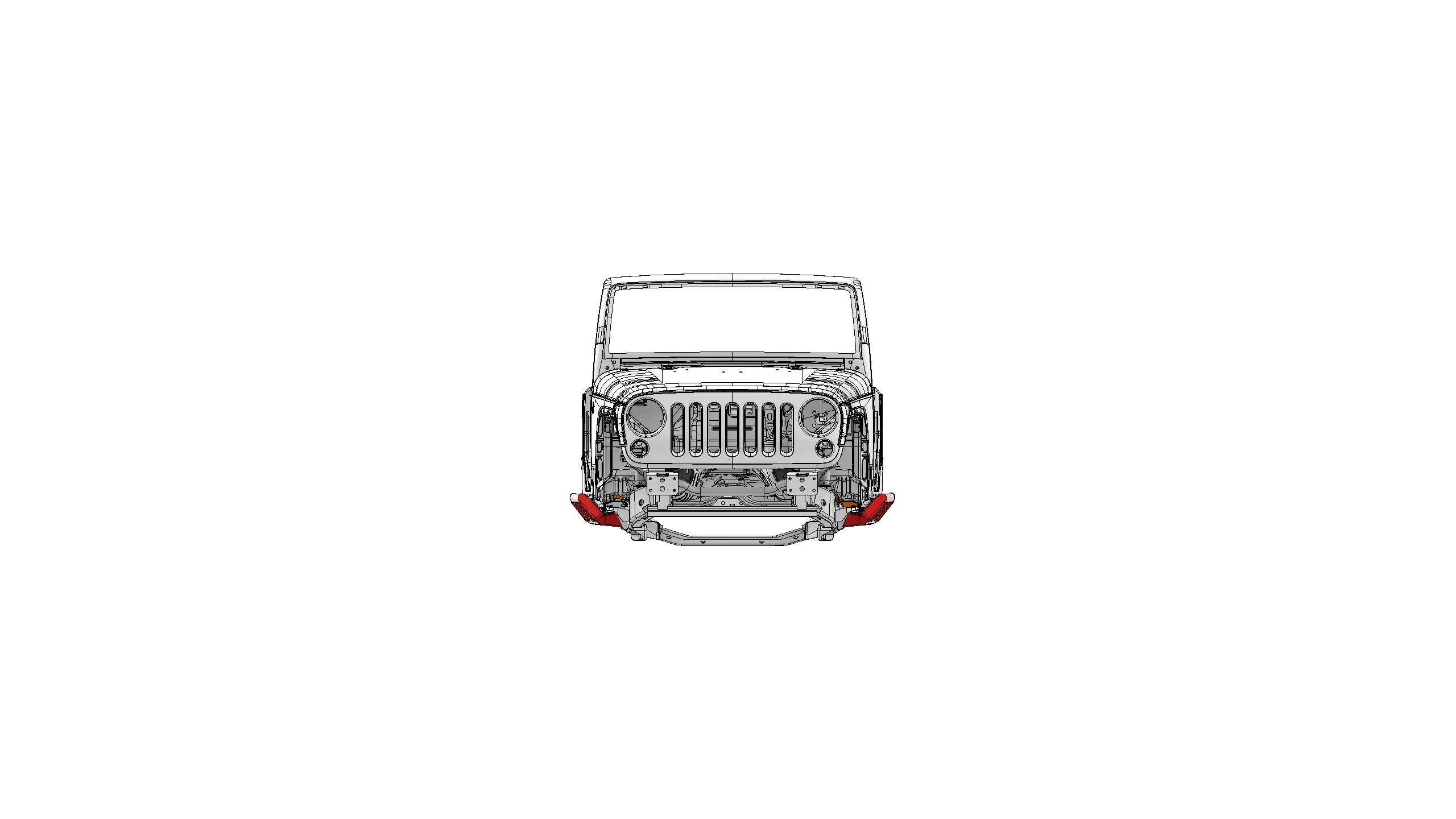 Estribera protectora montada en chasis - Jeep JK