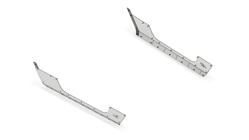 Stretch Rocker Armor - Jeep JK - Aluminum
