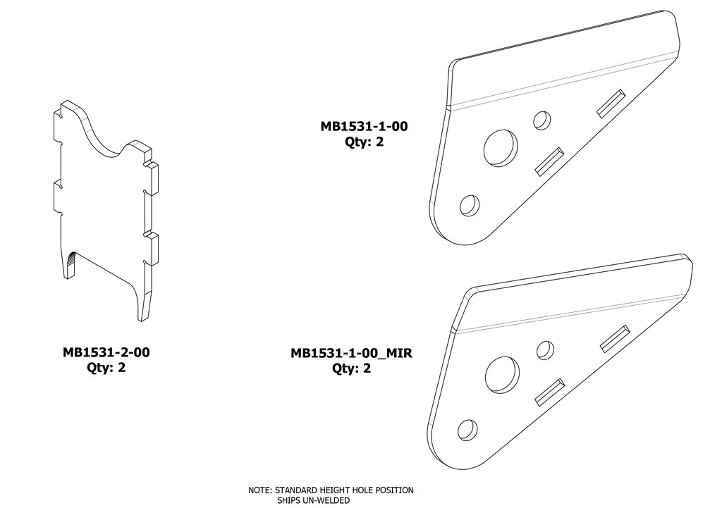 Rear Replacement Spring Hangers for Jeep YJ