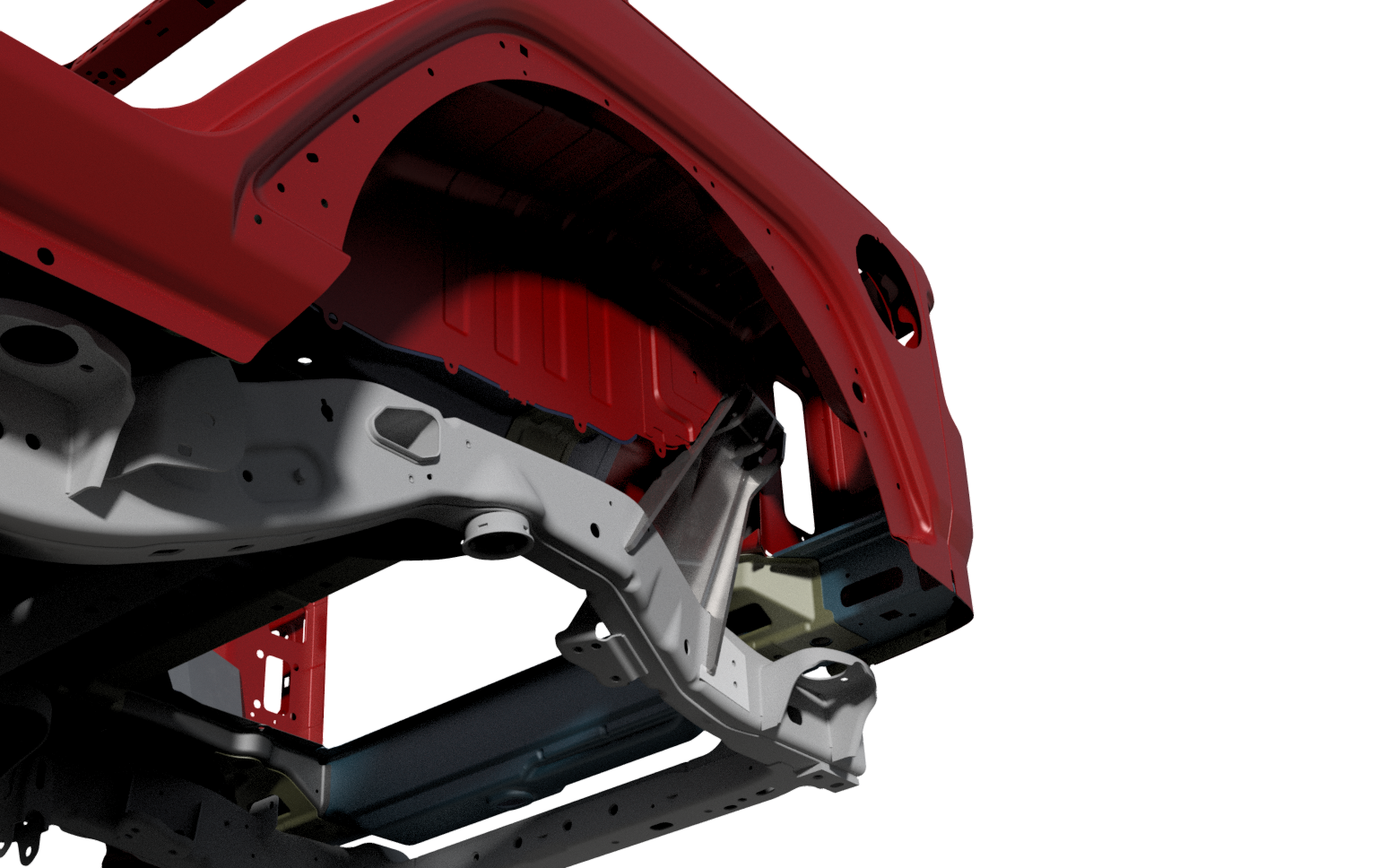 Rear Upper Shock Mounts, 16" ORI/Coilover for Jeep JLU