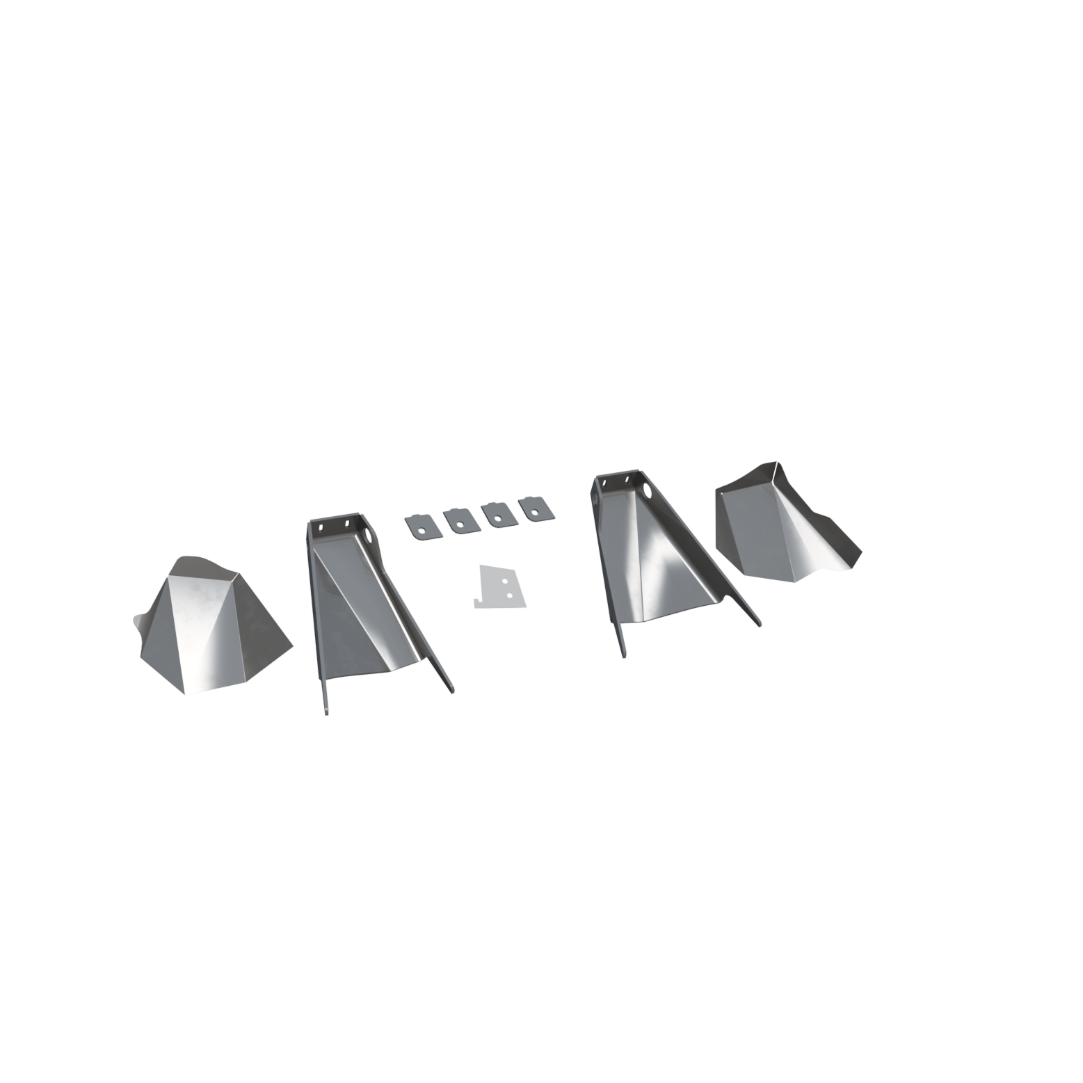 Rear Upper Shock Mounts, 16" ORI/Coilover for Jeep JLU