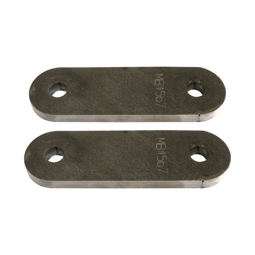 Grillete de ballesta recto de 4" (2 orificios)