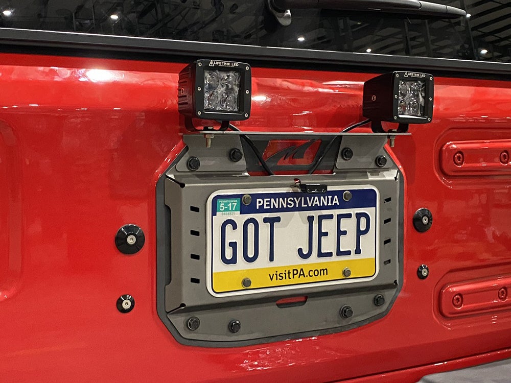 Soporte trasero de aluminio para luces LED para MB1077 - compatible con Jeep JL