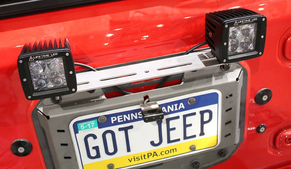 Soporte trasero de aluminio para luces LED para MB1077 - compatible con Jeep JL