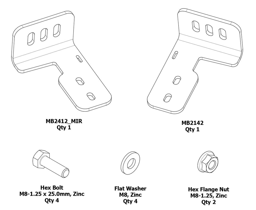 Soportes de luz para la cama de la Jeep JT Gladiator