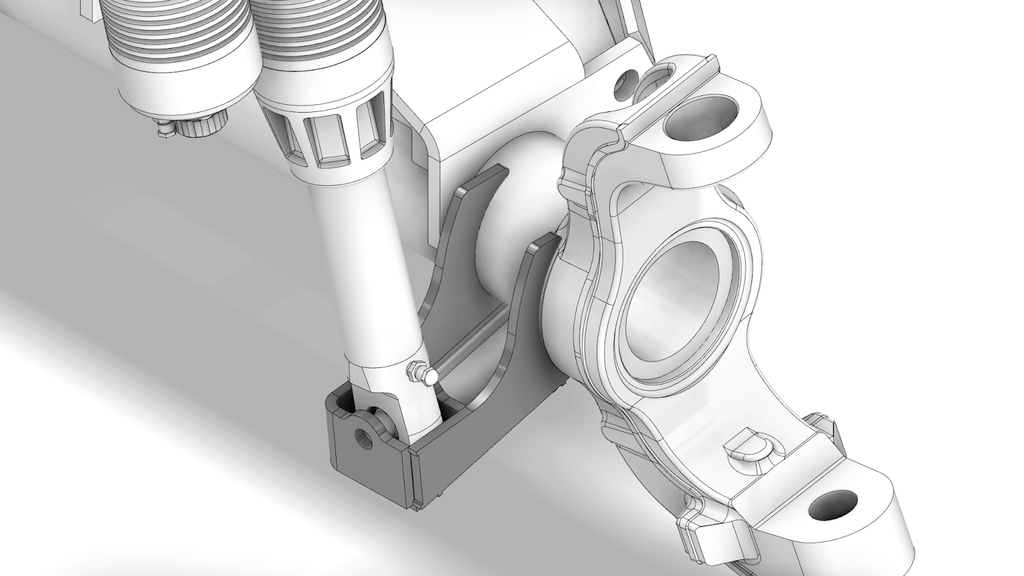 Dana 60 Coilover Strut Drop Bracket