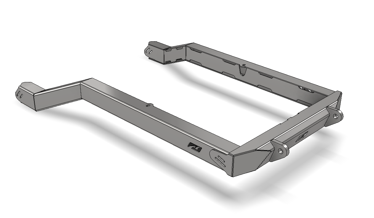 Motobilt 04-06 Jeep Wrangler LJ Kit de chasis trasero con defensa trasera corta