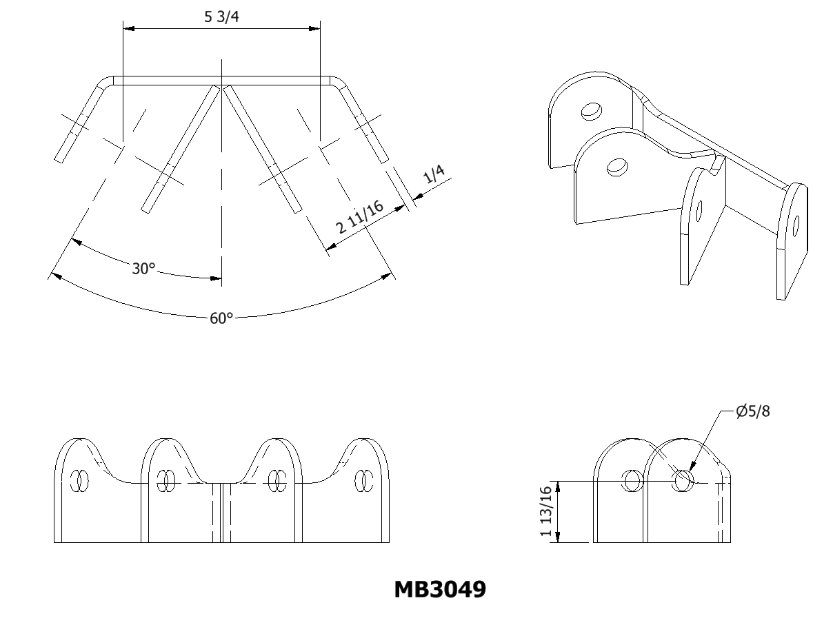 Rear Axle Upper Control Arm Link Mounts for Truss