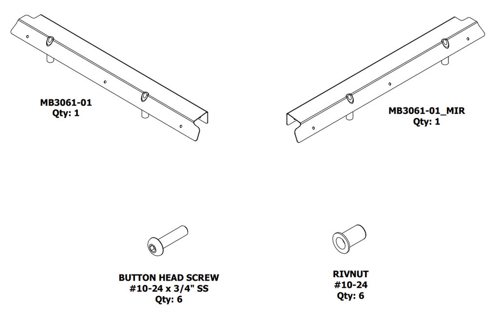Kit adaptador de ventana superior blanda trasera para medias puertas traseras Motobilt para Jeep JKU